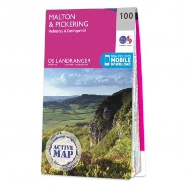 Ordnance Survey Landranger Active map 100 - Malton & Pickering (Waterproof)