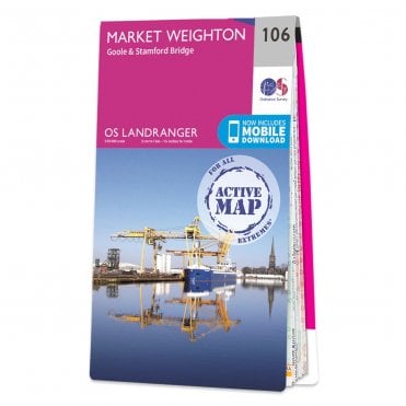 Ordnance Survey Landranger Active map 106 - Market Weighton (Waterproof)