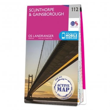 Ordnance Survey Landranger Active map 112 - Scunthorpe & Gainsborough (Waterproof)