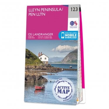 Ordnance Survey Landranger Active map 123 - Lleyn Peninsula (Waterproof)