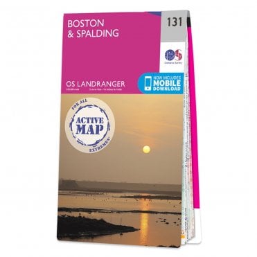 Ordnance Survey Landranger Active map 131 - Boston & Spalding (Waterproof)