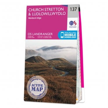 Ordnance Survey Landranger Active map 137 - Church Stretton & Ludlow (Waterproof)