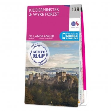 Ordnance Survey Landranger Active map 138 - Kidderminster & Wyre Forest (Waterproof)