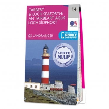 Ordnance Survey Landranger Active map 14 - Tarbert & Loch Seaforth (Waterproof)