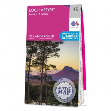Ordnance Survey Landranger Active map 15 - Loch Assynt (Waterproof)