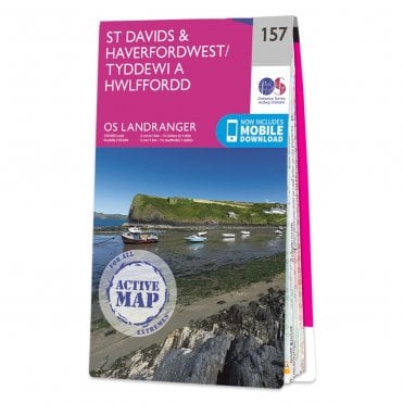 Ordnance Survey Landranger Active map 157 - St Davids & Haverfordwest (Waterproof)