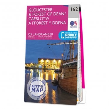 Ordnance Survey Landranger Active map 162 - Gloucester & Forest of Dean (Waterproof)