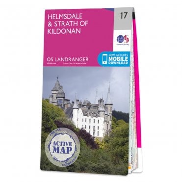Ordnance Survey Landranger Active map 17 - Helmsdale & Strath of Kildonan (Waterproof)