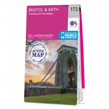 Ordnance Survey Landranger Active map 172 - Bristol & Bath (Waterproof)