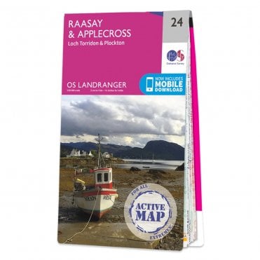 Ordnance Survey Landranger Active map 24 - Raasay & Applecross (Waterproof)