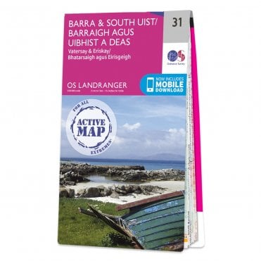 Ordnance Survey Landranger Active map 31 - Barra & South Uist (Waterproof)