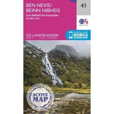 Ordnance Survey Landranger Active map 41 - Ben Nevis (Waterproof)