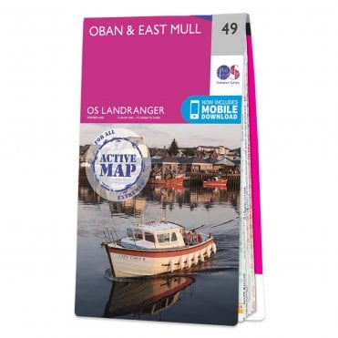 Ordnance Survey Landranger Active map 49 - Oban & East Mull (Waterproof)