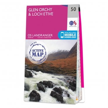 Ordnance Survey Landranger Active map 50 - Glen Orchy & Loch Etive (Waterproof)
