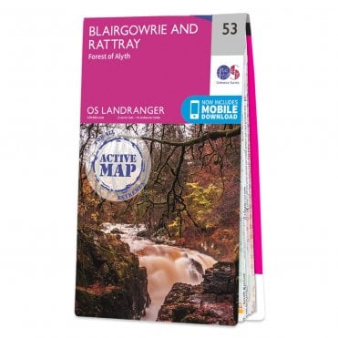 Ordnance Survey Landranger Active map 53 - Blairgowrie & Forest of Alyth (Waterproof)