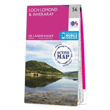 Ordnance Survey Landranger Active map 56 - Loch Lomond & Inveraray (Waterproof)