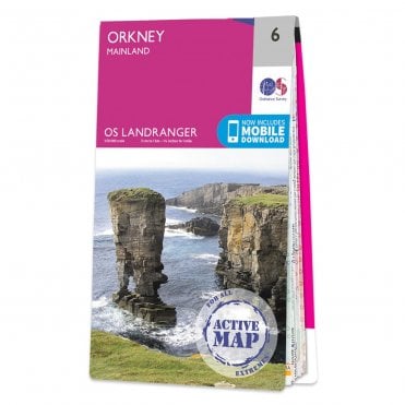 Ordnance Survey Landranger Active map 6 - Orkney (Waterproof)