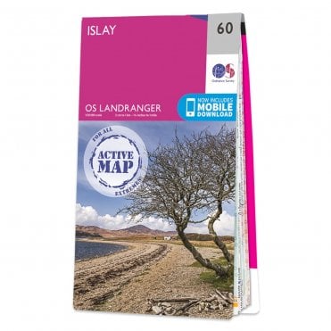 Ordnance Survey Landranger Active map 60 - Islay (Waterproof)