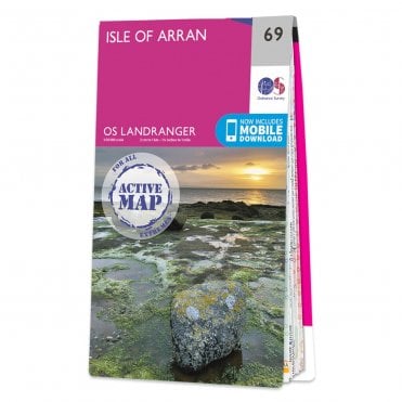 Ordnance Survey Landranger Active map 69 - Isle of Arran (Waterproof)