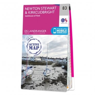 Ordnance Survey Landranger Active map 83 - Newton Stewart & Kirkcudbright (Waterproof)