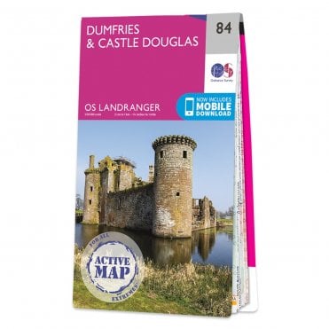 Ordnance Survey Landranger Active map 84 - Dumfries & Castle Douglas (Waterproof)