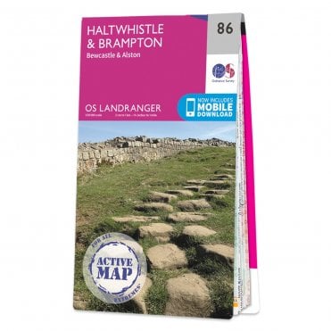 Ordnance Survey Landranger Active map 86 - Haltwhistle & Brampton (Waterproof)