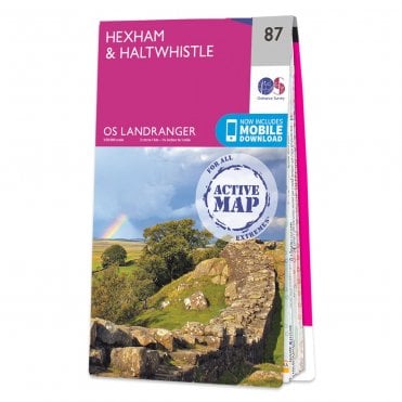 Ordnance Survey Landranger Active map 87 - Hexham & Haltwhistle (Waterproof)