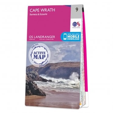 Ordnance Survey Landranger Active map 9 - Cape Wrath (Waterproof)