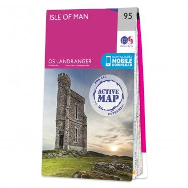 Ordnance Survey Landranger Active map 95 - the Isle of Man (Waterproof)