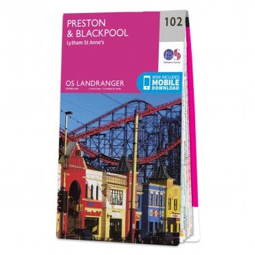 Ordnance Survey Landranger map 102 - Preston & Blackpool