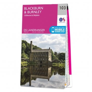 Ordnance Survey Landranger map 103 - Blackburn & Burnley