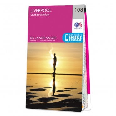 Ordnance Survey Landranger map 108 - Liverpool