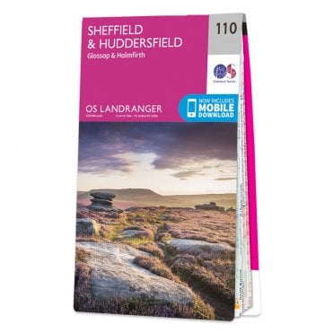 Ordnance Survey Landranger map 110 - Sheffield & Huddersfield