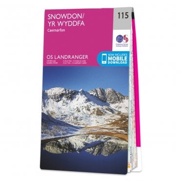Ordnance Survey Landranger map 115 - Snowdon