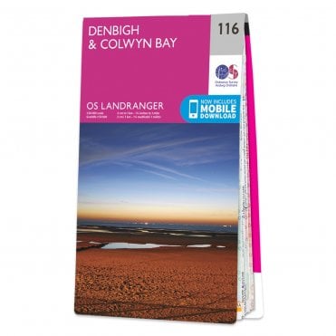 Ordnance Survey Landranger map 116 - Denbigh & Colwyn Bay