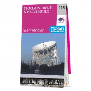 Ordnance Survey Landranger map 118 - Stoke-on-Trent & Macclesfield