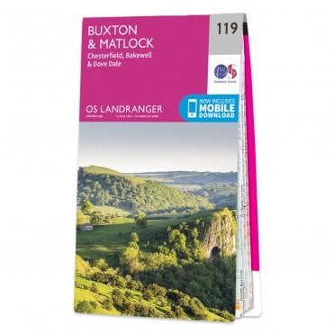 Ordnance Survey Landranger map 119 - Buxton & Matlock
