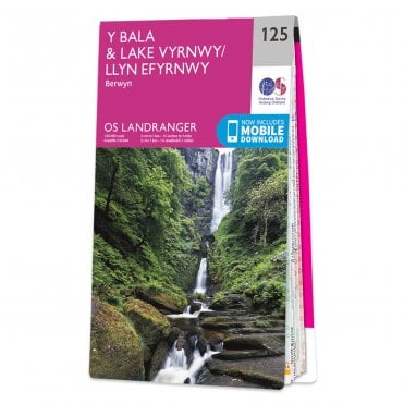 Ordnance Survey Landranger map 125 - Bala & Lake Vyrnwy
