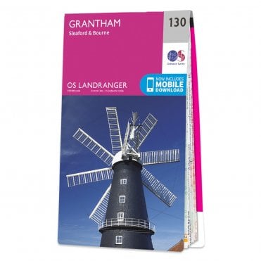 Ordnance Survey Landranger map 130 - Grantham