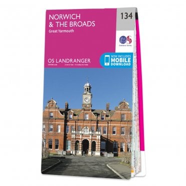 Ordnance Survey Landranger map 134 - Norwich & The Broads