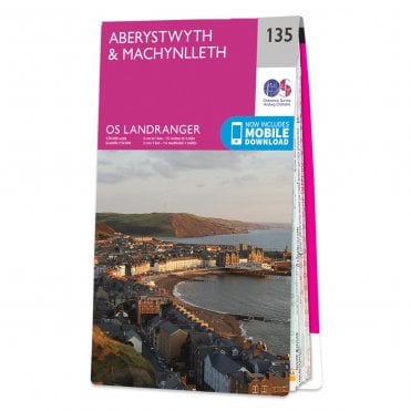 Ordnance Survey Landranger map 135 - Aberystwyth & Machynlleth