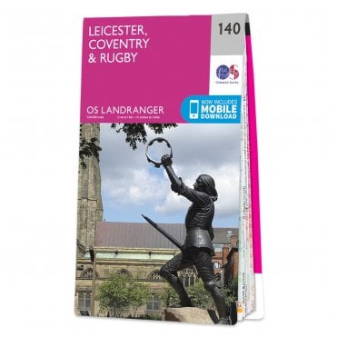 Ordnance Survey Landranger map 140 - Leicester