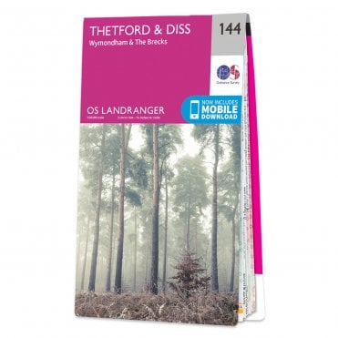Ordnance Survey Landranger map 144 - Thetford & Diss