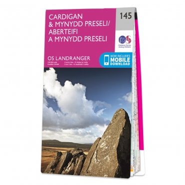 Ordnance Survey Landranger map 145 - Cardigan & Mynydd Preseli
