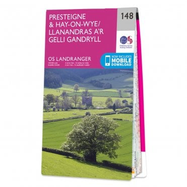 Ordnance Survey Landranger map 148 - Presteigne & Hay-on-Wye