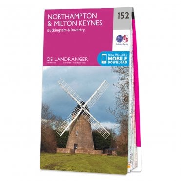 Ordnance Survey Landranger map 152 - Northampton & Milton Keynes