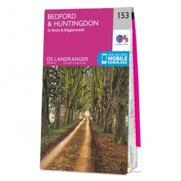 Ordnance Survey Landranger map 153 - Bedford & Huntingdon