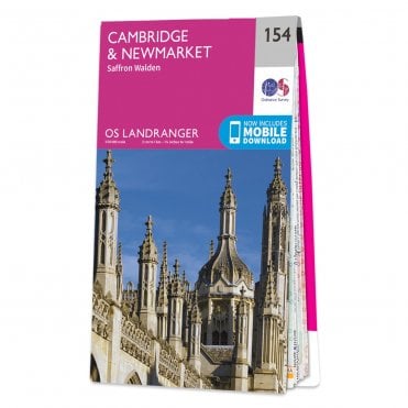 Ordnance Survey Landranger map 154 - Cambridge & Newmarket