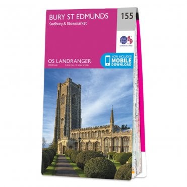 Ordnance Survey Landranger map 155 - Bury St Edmunds