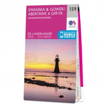 Ordnance Survey Landranger map 159 - Swansea & Gower